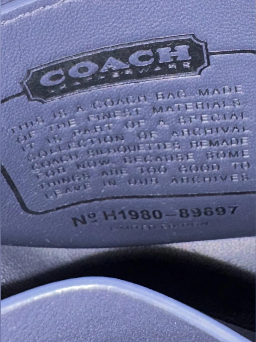 Coach Pebble Leather Crossbody Bag in Teal Zip closure adjustable strap w/charm - Picture 6 of 15